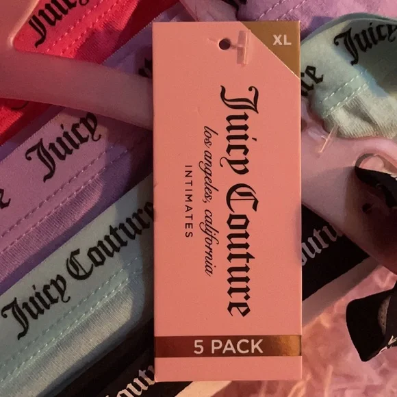 Juicy Couture 5 pair of vibrant color boy shorts - Picture 8 of 9